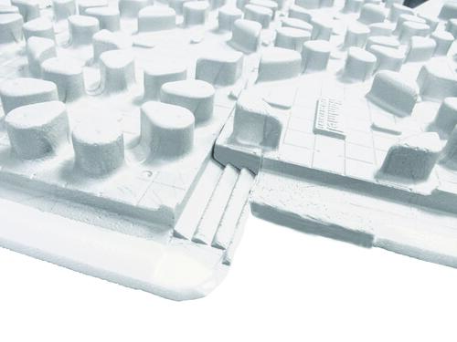 Botte de 6 plaques à plot filmée 0,94M² E=71mm R = 2,1 soit 5,64M². Minimum 4 bottes.